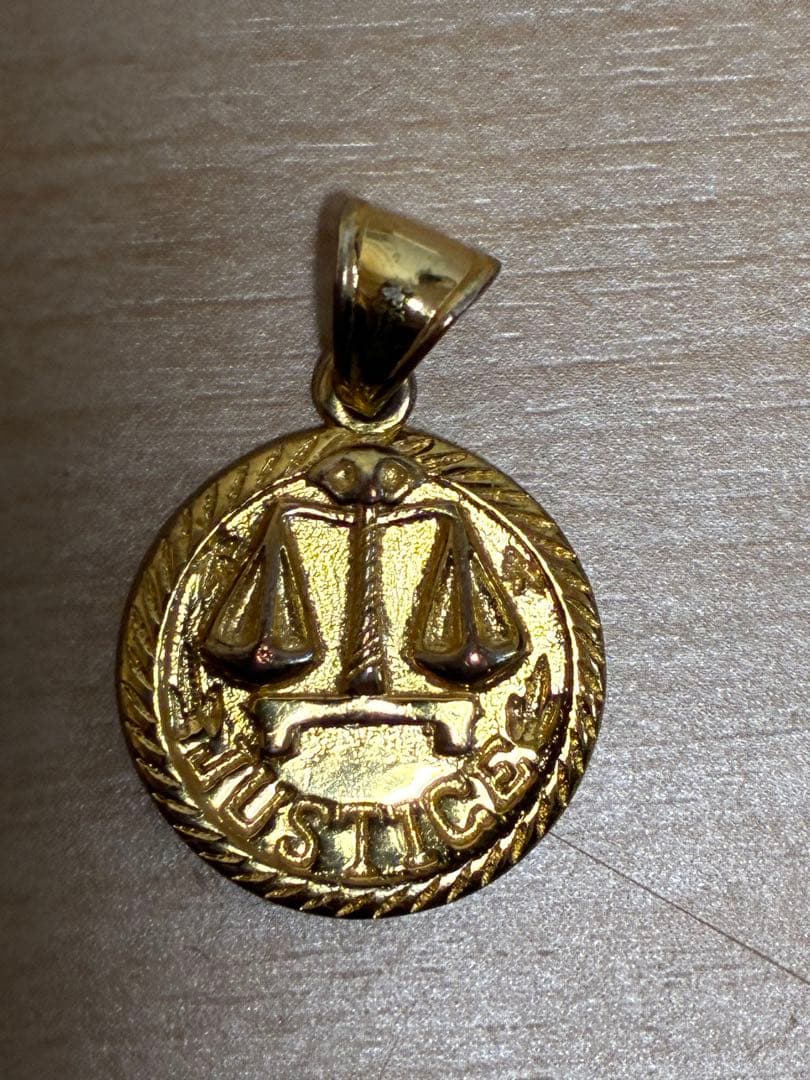 アクセサリー Supreme Justice Gold Pendant 18ss 14k