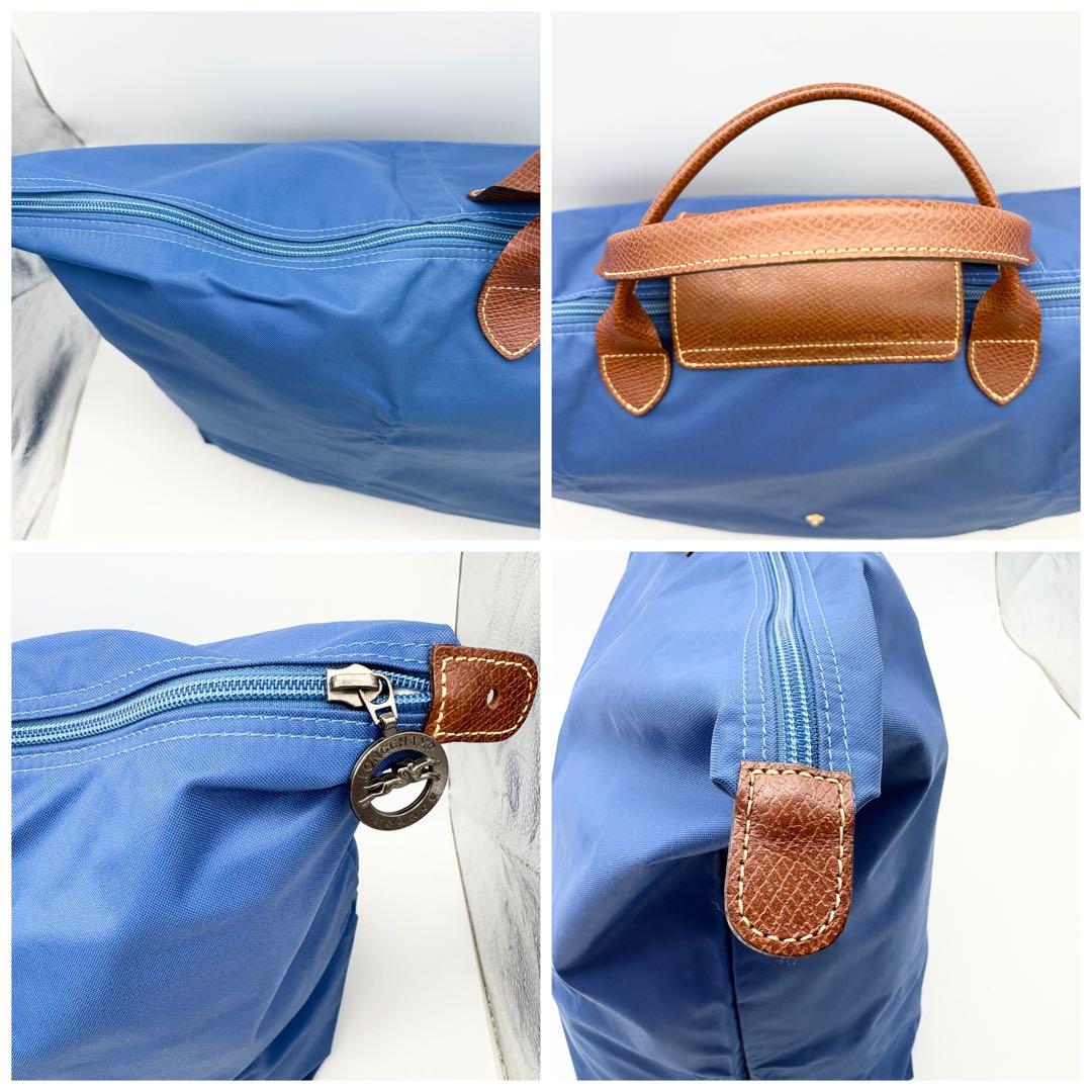 極美品　ロンシャン ルプリアージュ トートバッグ 大型 XL ネイビー