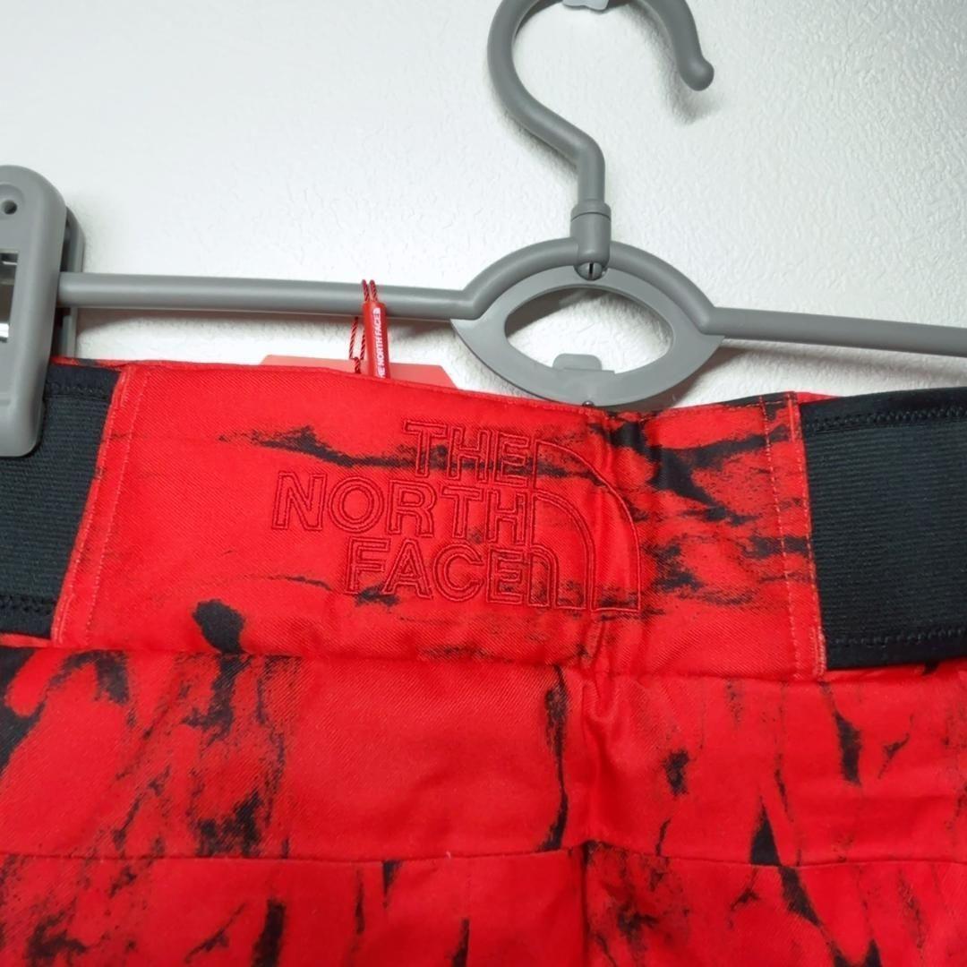 ノースフェイス スノーボード パンツ スキー レッド ブラック マーブル M
