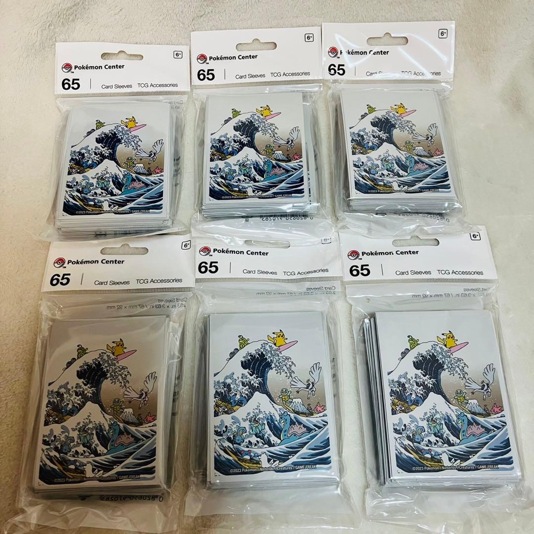 6個　浮世絵　北斎　WCS2023 ポケモン　デッキシールド スリーブ　海外