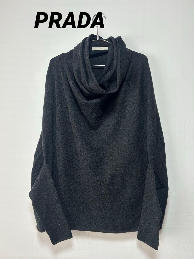 PRADA プラダ 変形 デザインニット 38