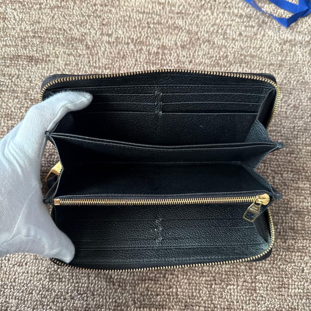 ［値下げ］[美品]ルイヴィトン　モノグラム　アンプラント　ジッピーウォレット　黒