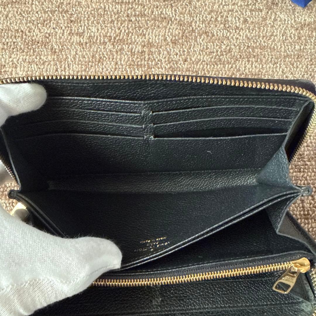 ［値下げ］[美品]ルイヴィトン　モノグラム　アンプラント　ジッピーウォレット　黒