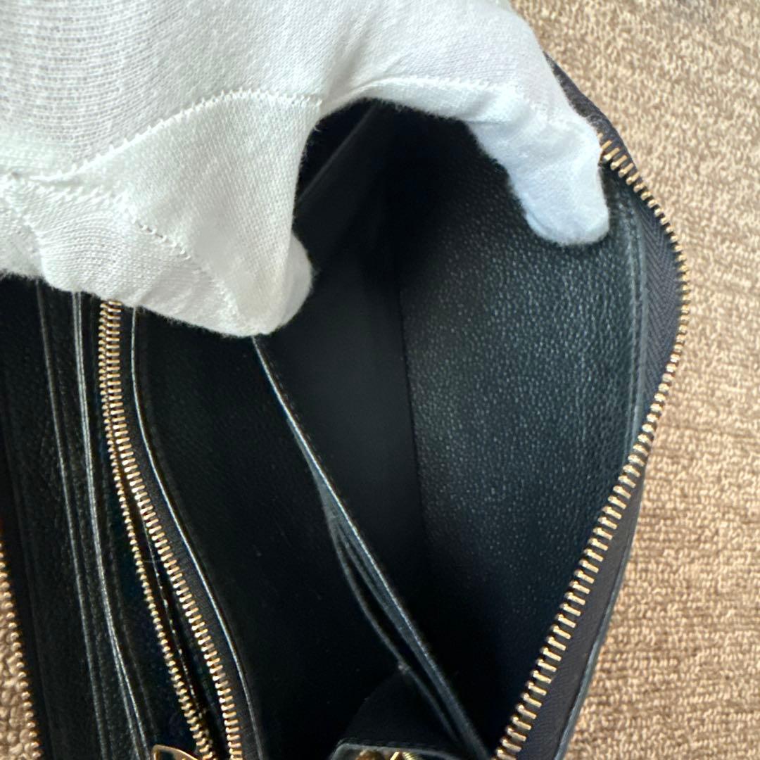 ［値下げ］[美品]ルイヴィトン　モノグラム　アンプラント　ジッピーウォレット　黒