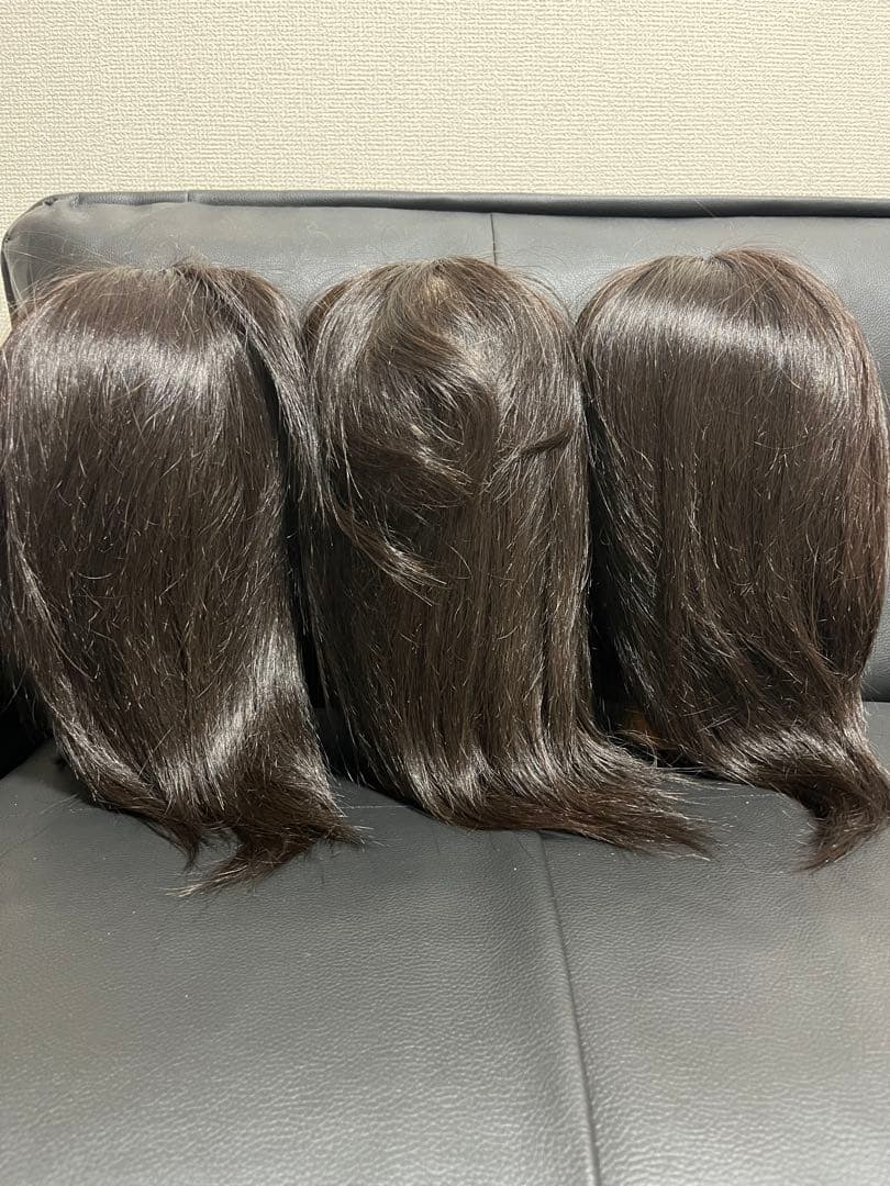 国試用練習カットウィッグ新品 3台セット