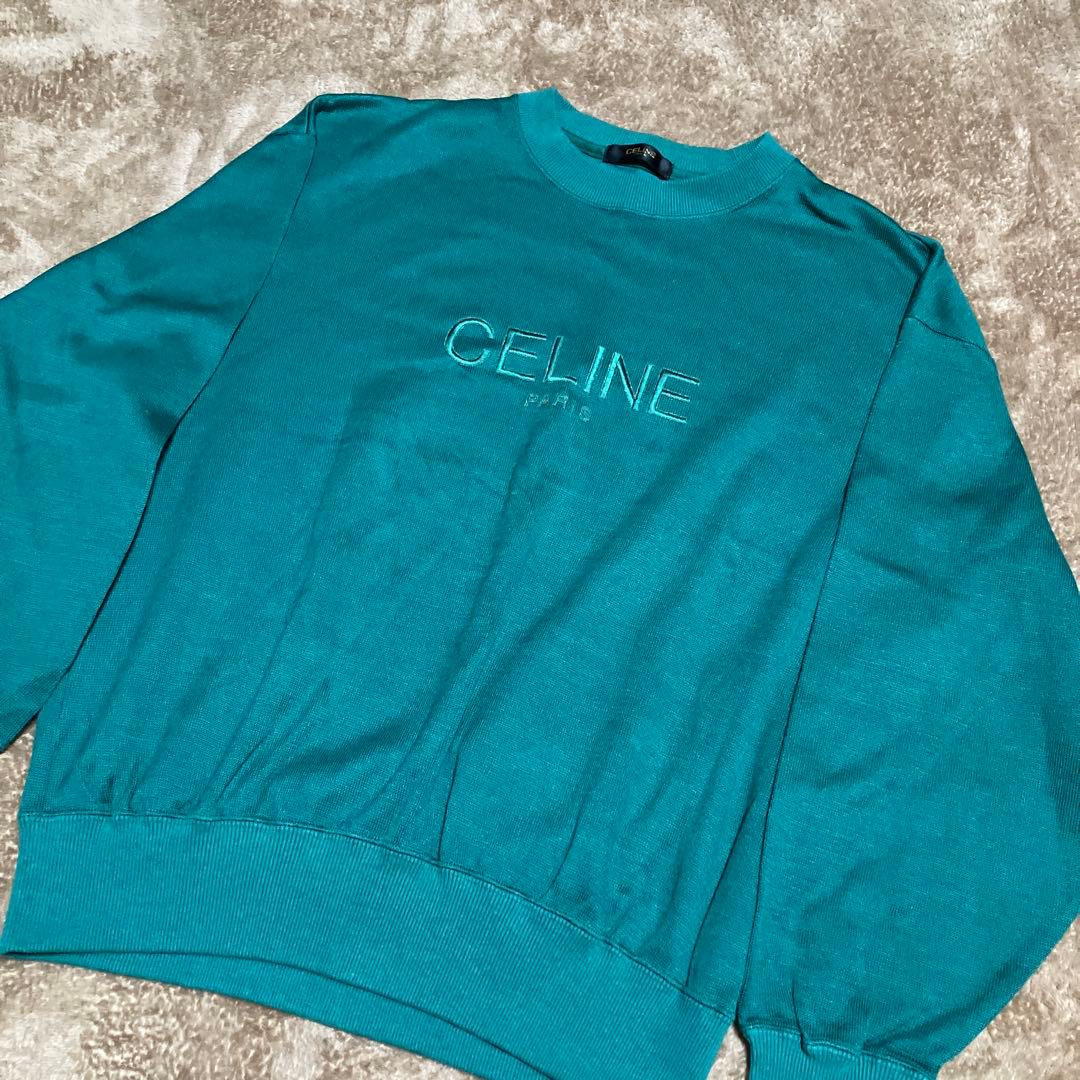OLD CELINE セリーヌ ニット セーター 緑