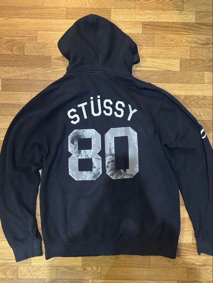 U.S製 STUSSY ジップパーカー XL