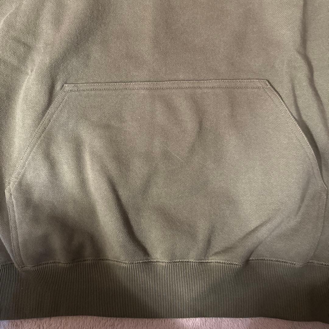 ブラックアイパッチ 黒眼帯 バックプリント 家紋ロゴ パーカー L