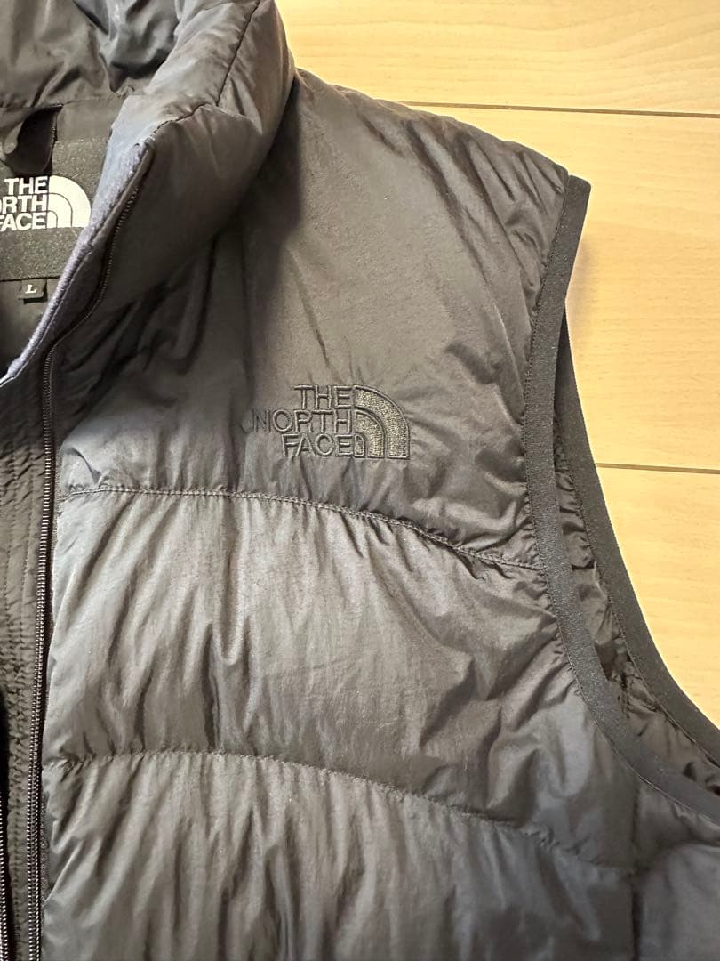 1回着用のみ　ノースフェイスTHE NORTH FACE ダウンベスト L 黒