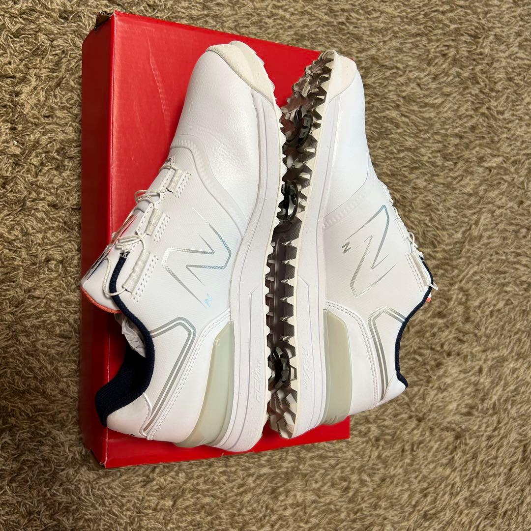 new balance 574 ゴルフシューズ ホワイト