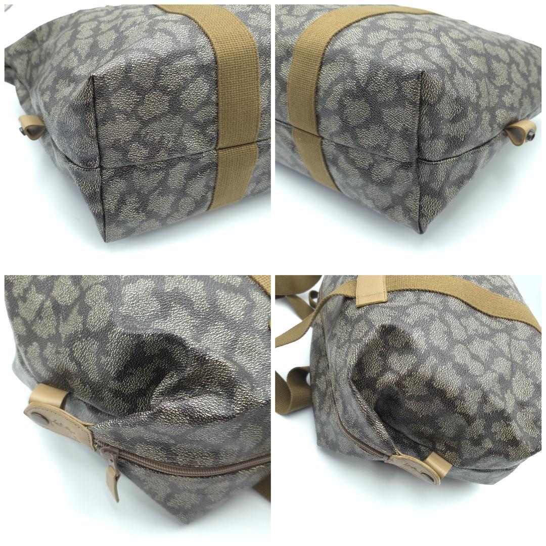 未使用級 イヴサンローラン ジラフ柄 ボストンバッグ トラベルバッグ PVC