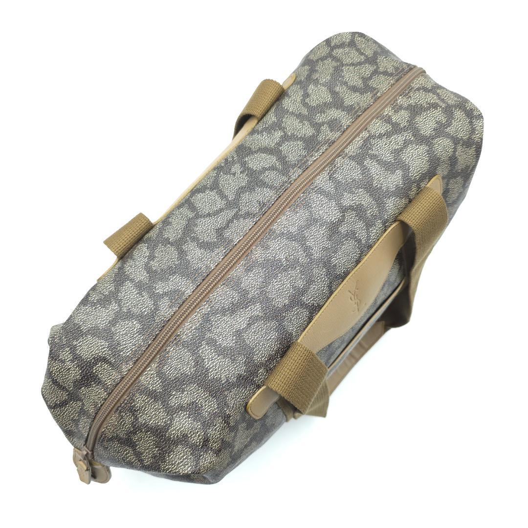 未使用級 イヴサンローラン ジラフ柄 ボストンバッグ トラベルバッグ PVC