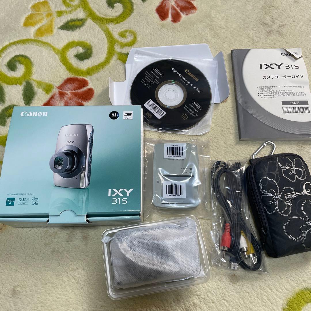 Canon IXY 31Sシルバー コンパクトデジタルカメラ一式