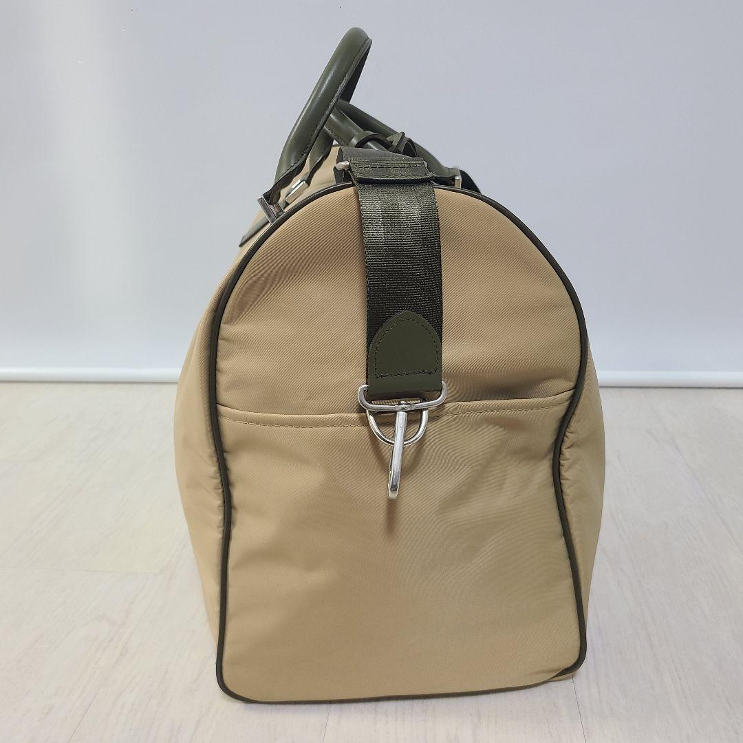 【希少】 アニエスベー ボストンバッグ 2way ベージュ　ナイロン　レザー