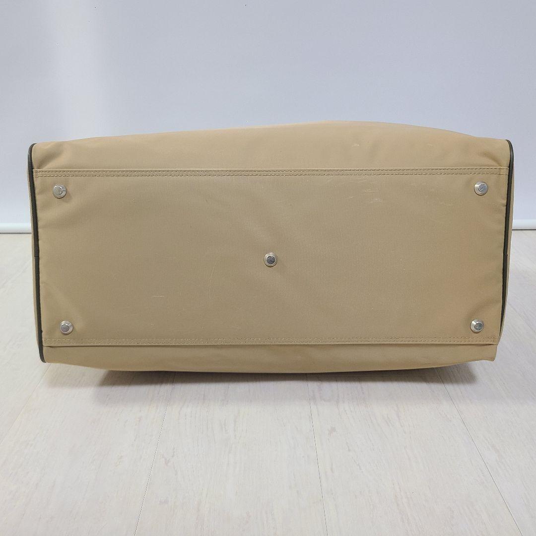 【希少】 アニエスベー ボストンバッグ 2way ベージュ　ナイロン　レザー