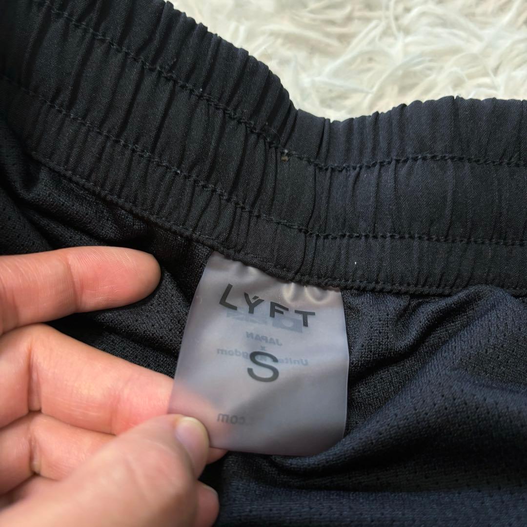 LYFT トラックパンツ パンツ サイドライン ブラック ストレッチ