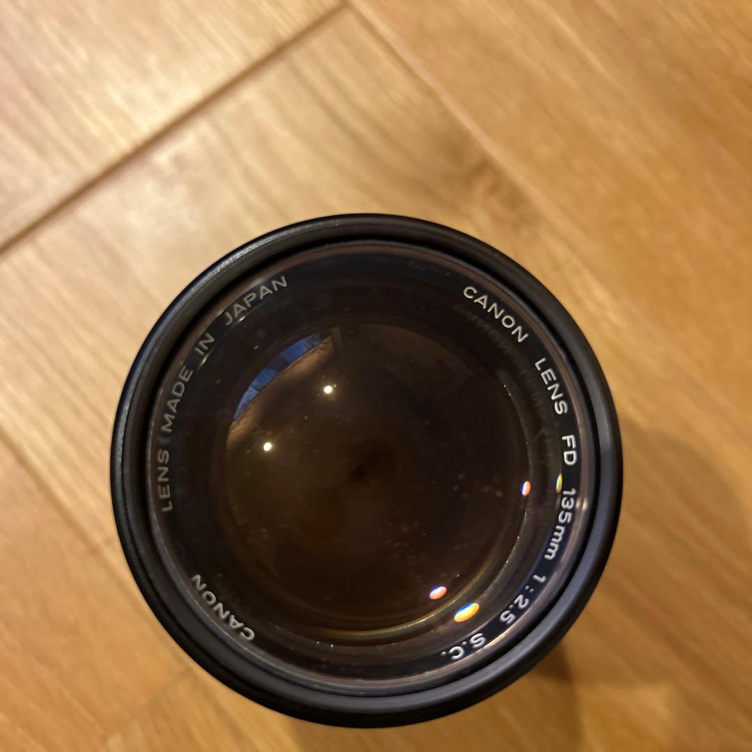 canon lens 135mm FD 1 2.5 kenko保護レンズ付き