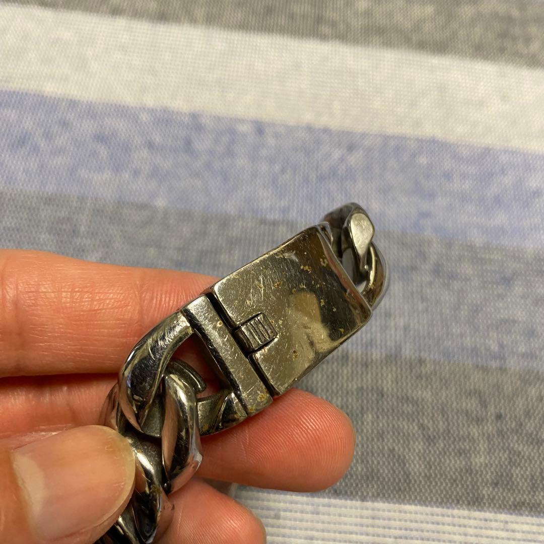 【極稀少】極太チェーンブレスレット 装飾付き