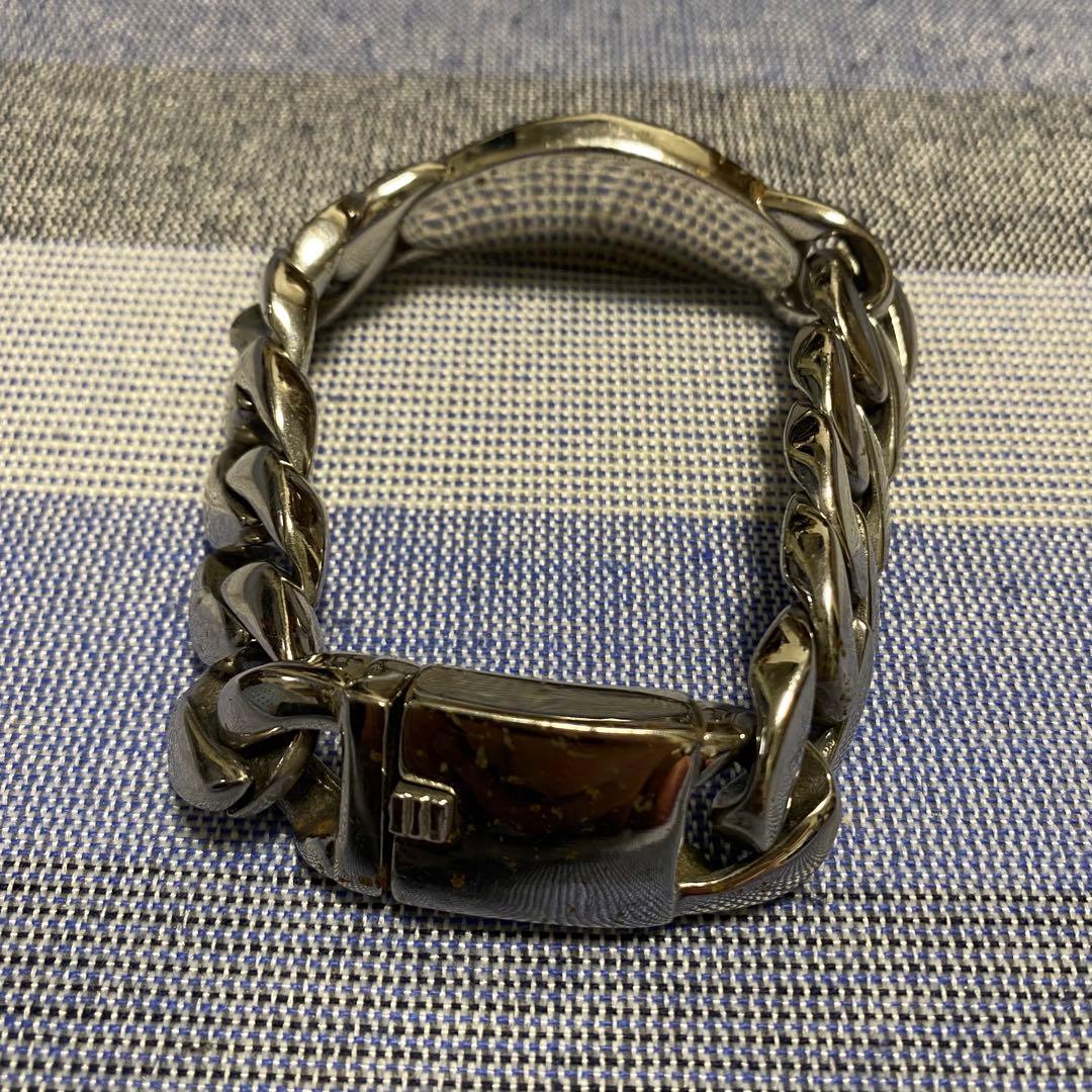 【極稀少】極太チェーンブレスレット 装飾付き