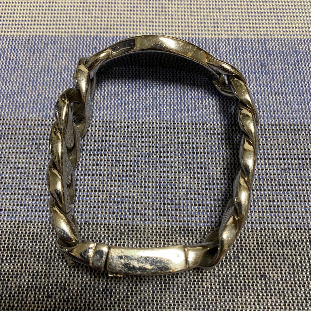 【極稀少】極太チェーンブレスレット 装飾付き