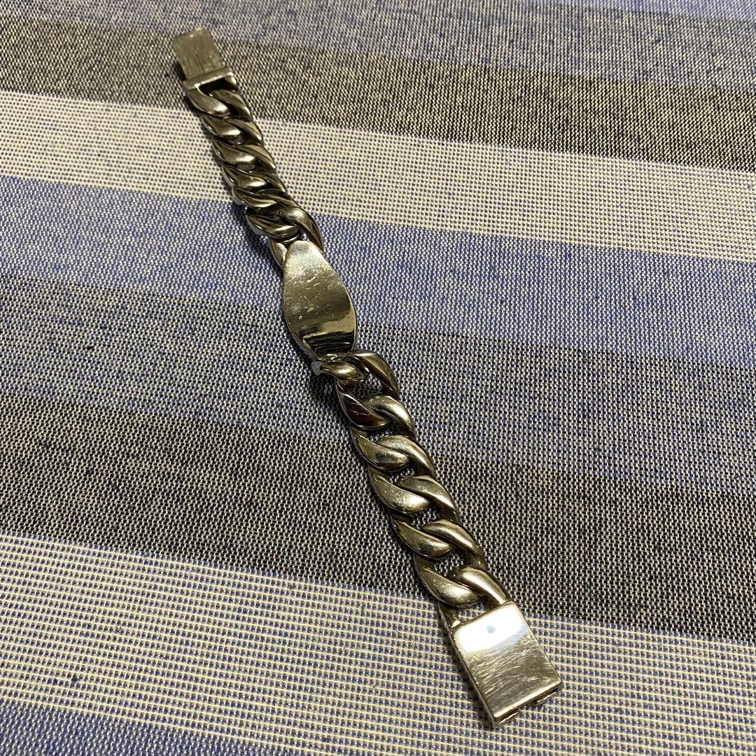 【極稀少】極太チェーンブレスレット 装飾付き