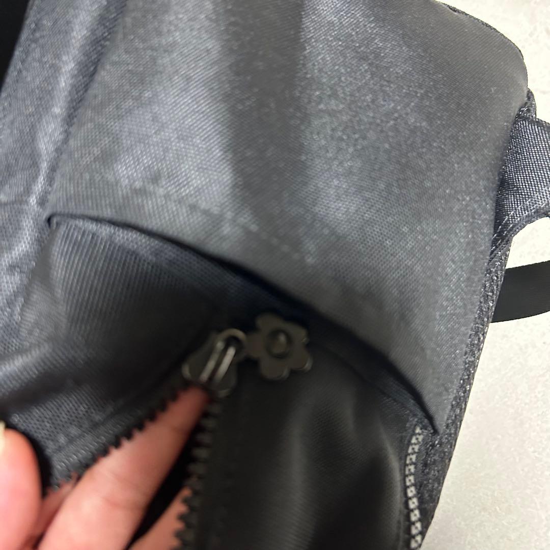 訳あり‼️美品‼️【MARY QUANT】リュック　2層式　黒　大容量　人気　軽量