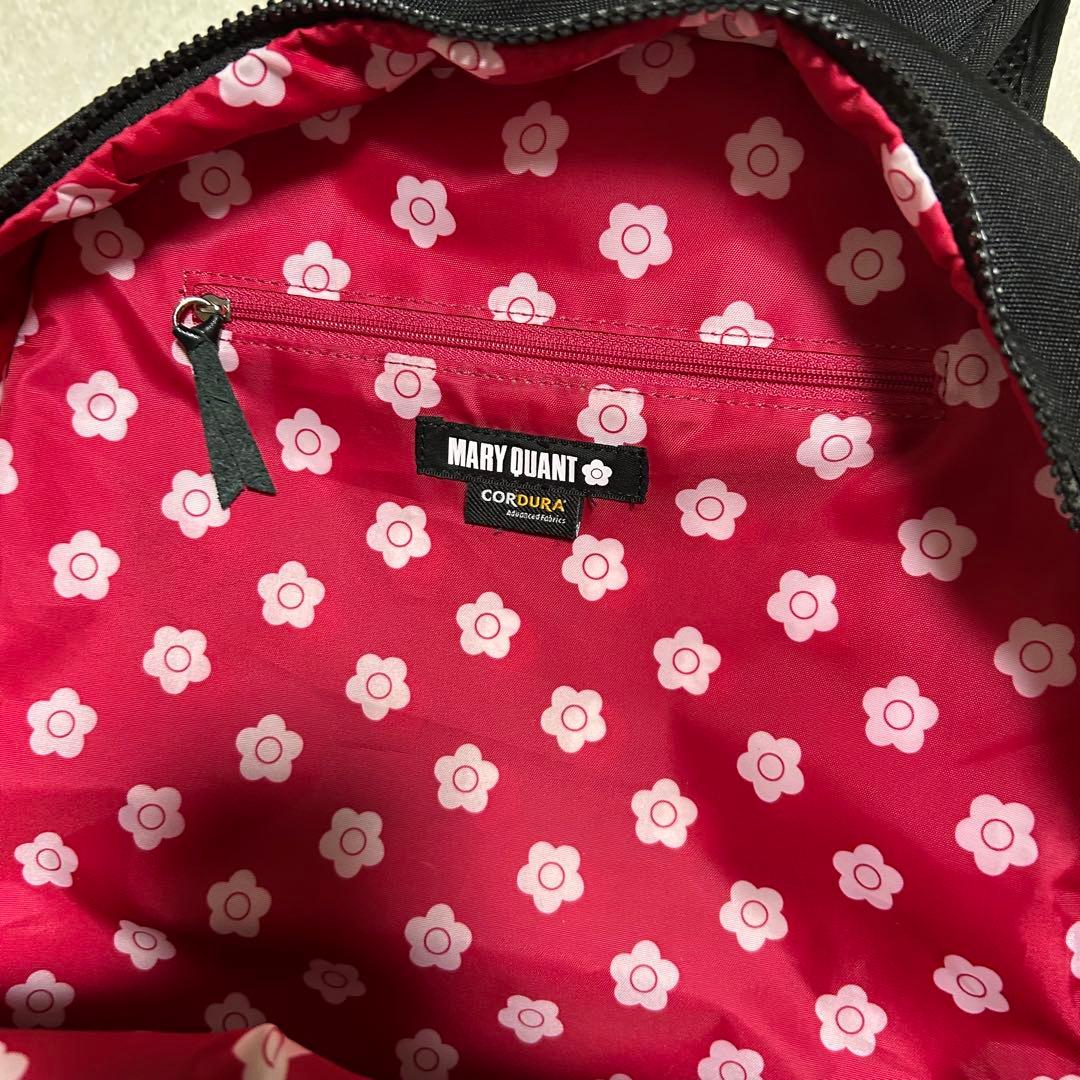 訳あり‼️美品‼️【MARY QUANT】リュック　2層式　黒　大容量　人気　軽量