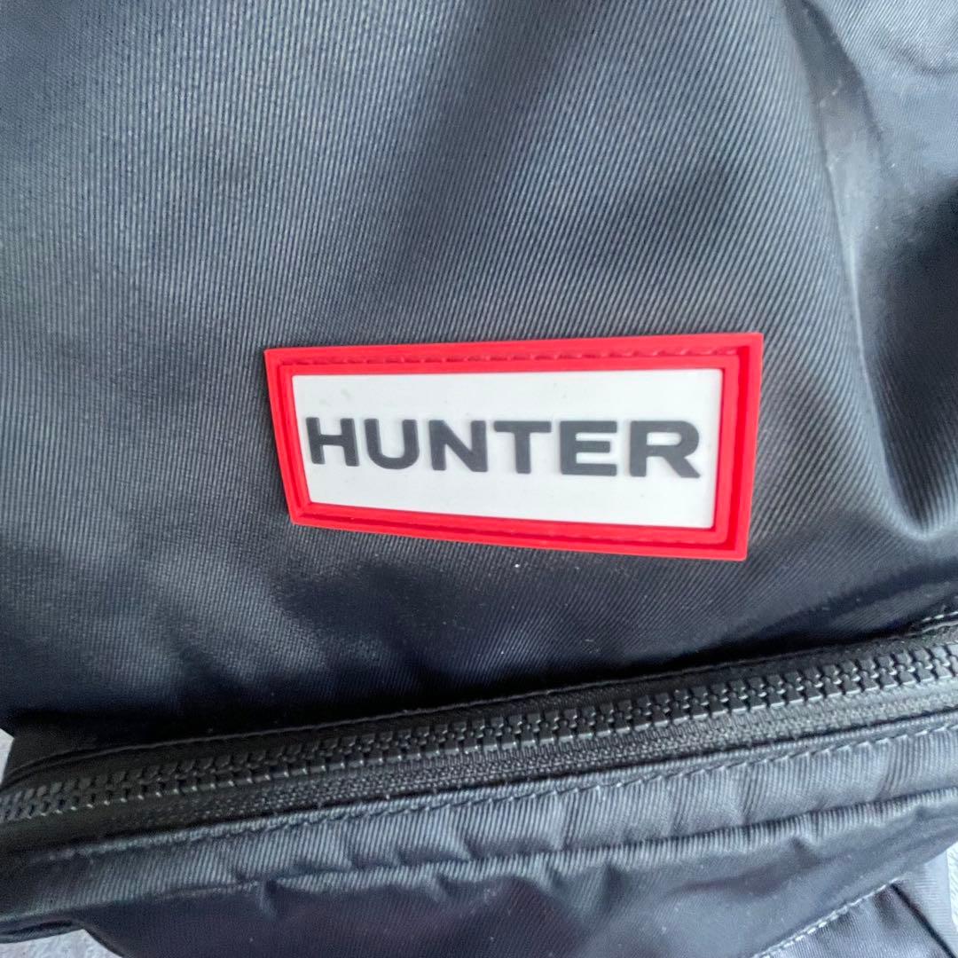 美品✨HUNTER ナイロン パイオニア ラージ トップクリップ リュック 黒