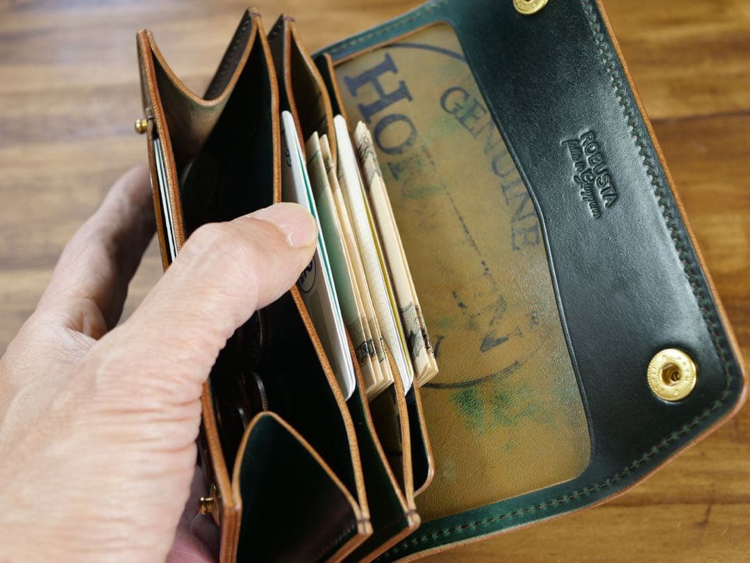 今週限定出品 Robusta lether ミドルトラッカーウォレット