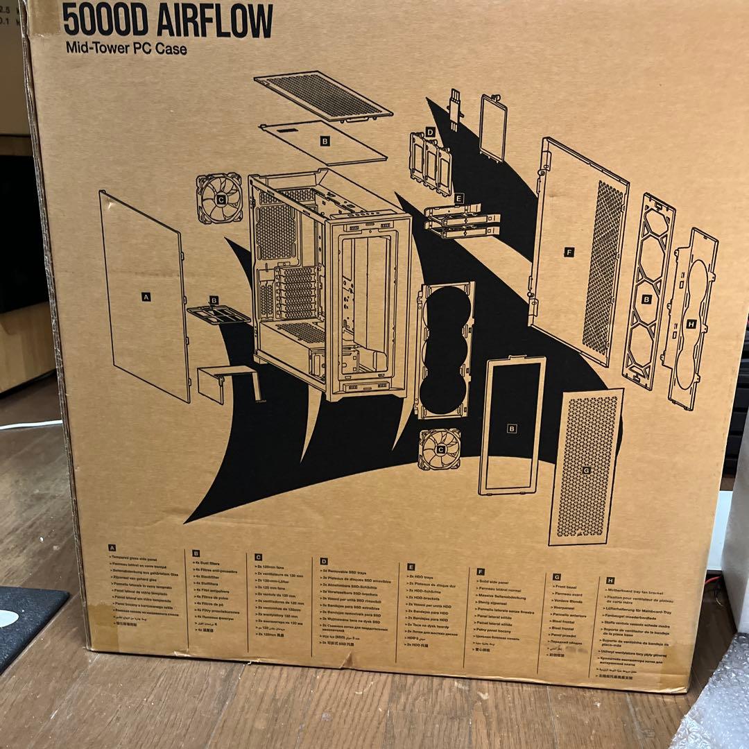 U*G様 Corsair 5000D Airflow ミドルタワー型PCケース