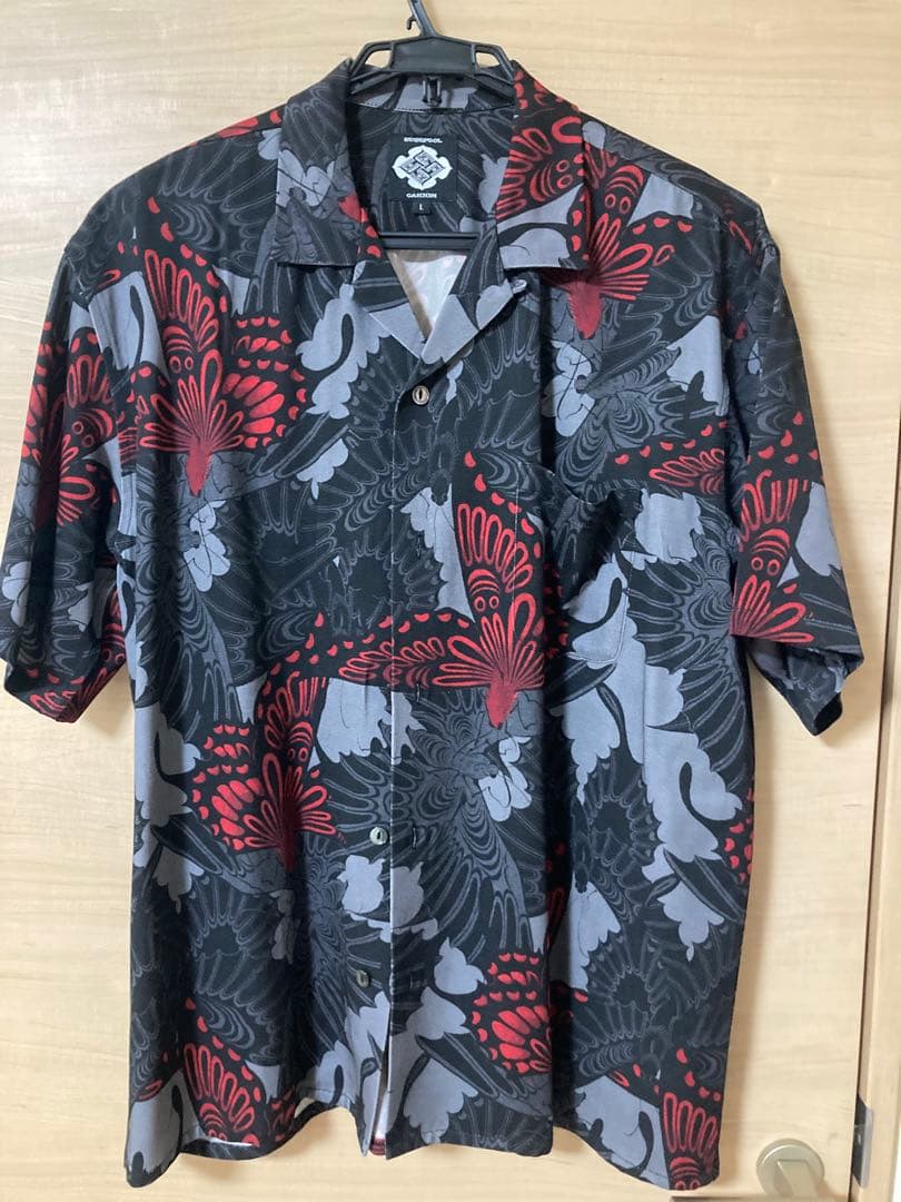 GAKKIN × BUDSPOOL 三艶蝶 HAWAIIAN SHIRT