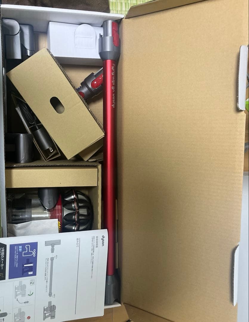 新品【訳あり】 DysonV10 Fluffy 本体 バッテリー劣化