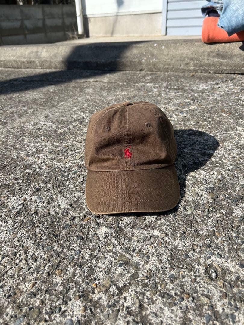 Polo by RALPH LAUREN ブラウンキャップ 90s