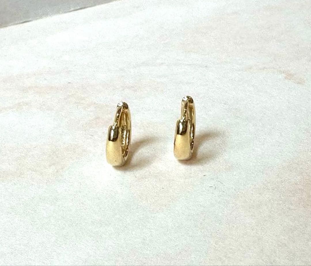 STAR JEWELRY スタージュエリー K18 クリックフープピアス 両耳売