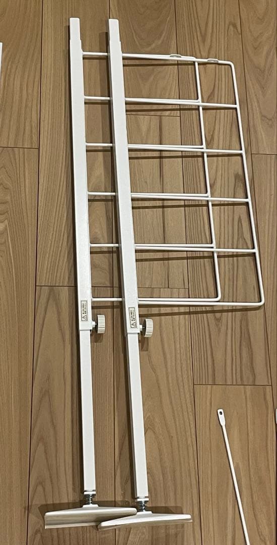 突っ張り壁面収納Nポルダ(幅80cm ホワイトウォッシュ)