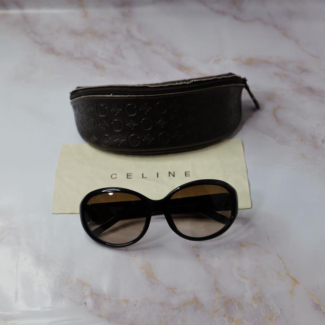 celine セリーヌ トリオンフ オーバル Y2K サングラス ケース付き