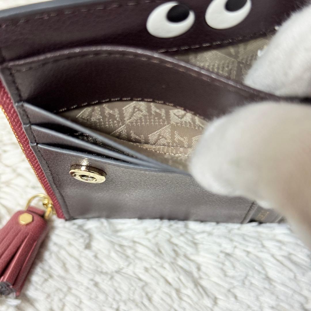 未使用✨アニヤハインドマーチ　ピーピングアイズ　スモールダブルジップ　ウォレット