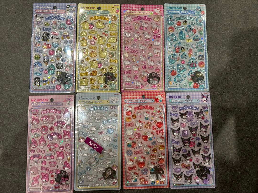 【完全正規品】サンリオボンボンドロップシール第二弾　コンプリートセット
