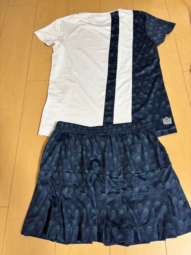 Admiral テニスウェア Lサイズ ネイビー/ホワイト