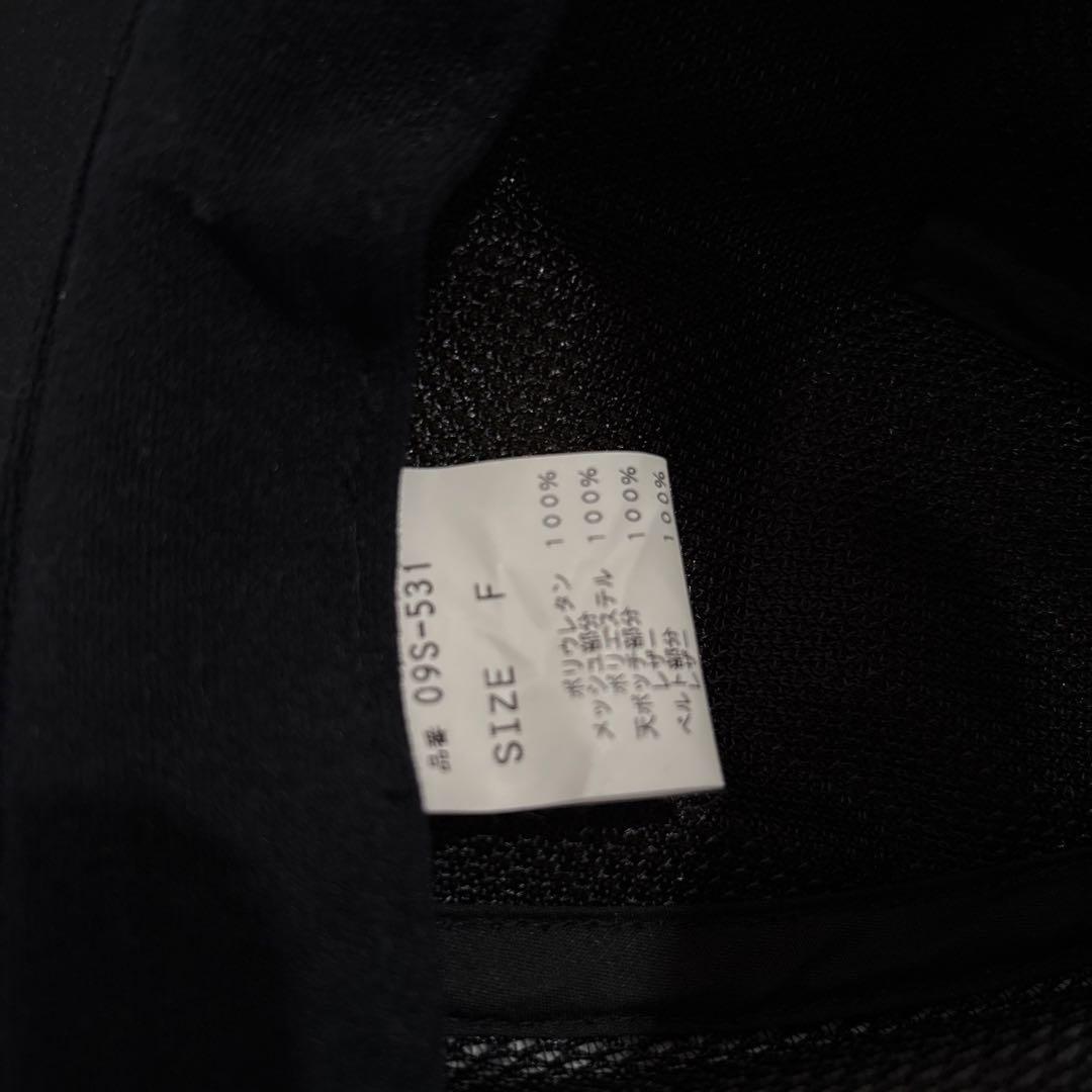 新品未使用！ロイヤルオーダー　レザー　キャップ　メッシュ　黒　入手困難　F