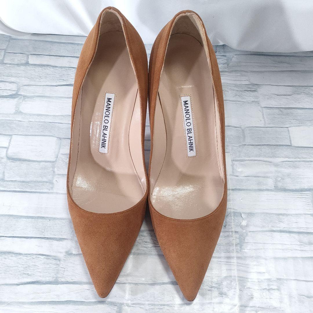 保存袋付き美品✨マノロブラニク　BB　スウェードパンプス　ブラウン　36