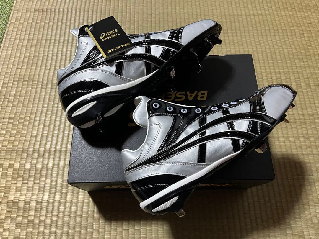 おのけん asics アシックス GOLDSTAGE スパイク 28㎝