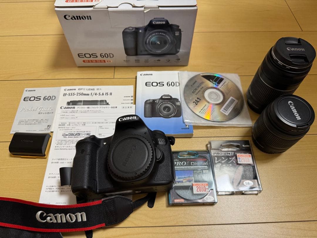 Canon EOS 60D ダブルズームキット　三脚セット