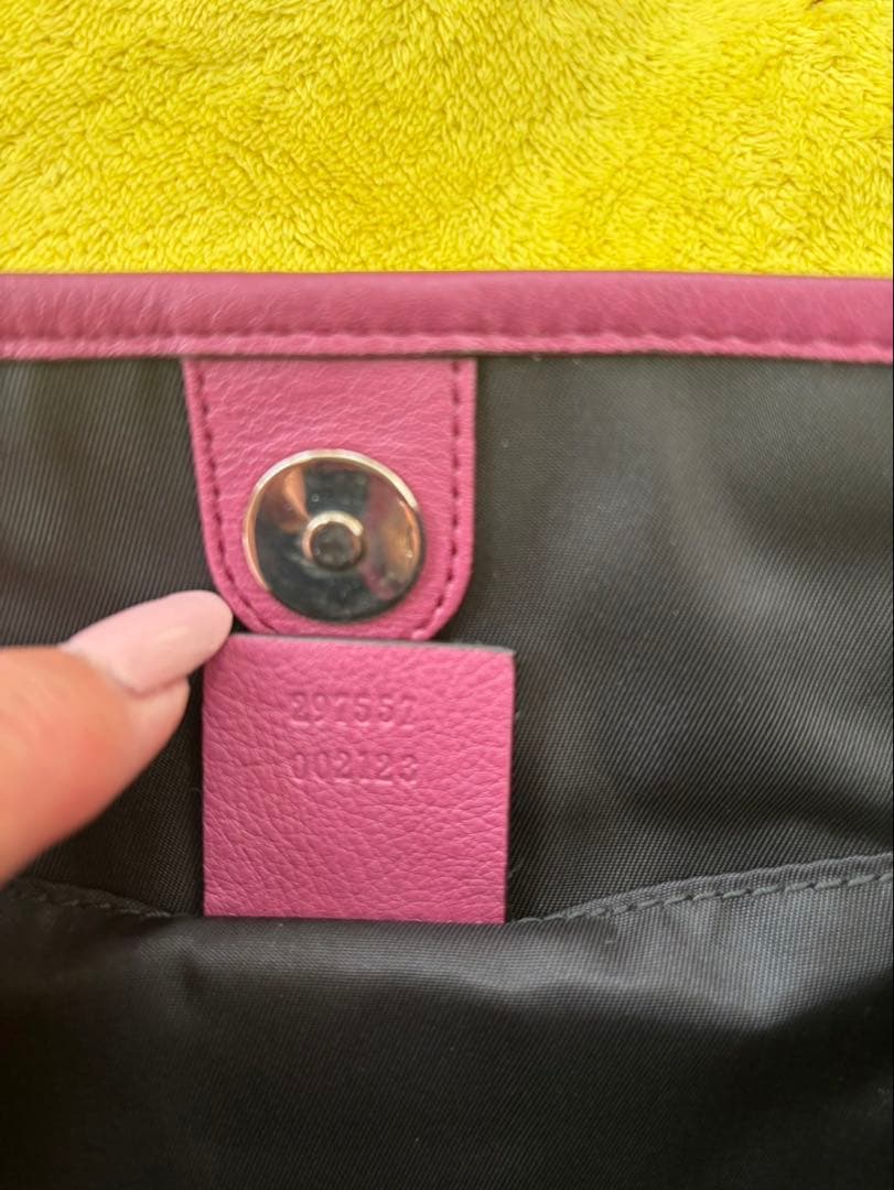 グッチ　ピンク　スモール　トートバッグ