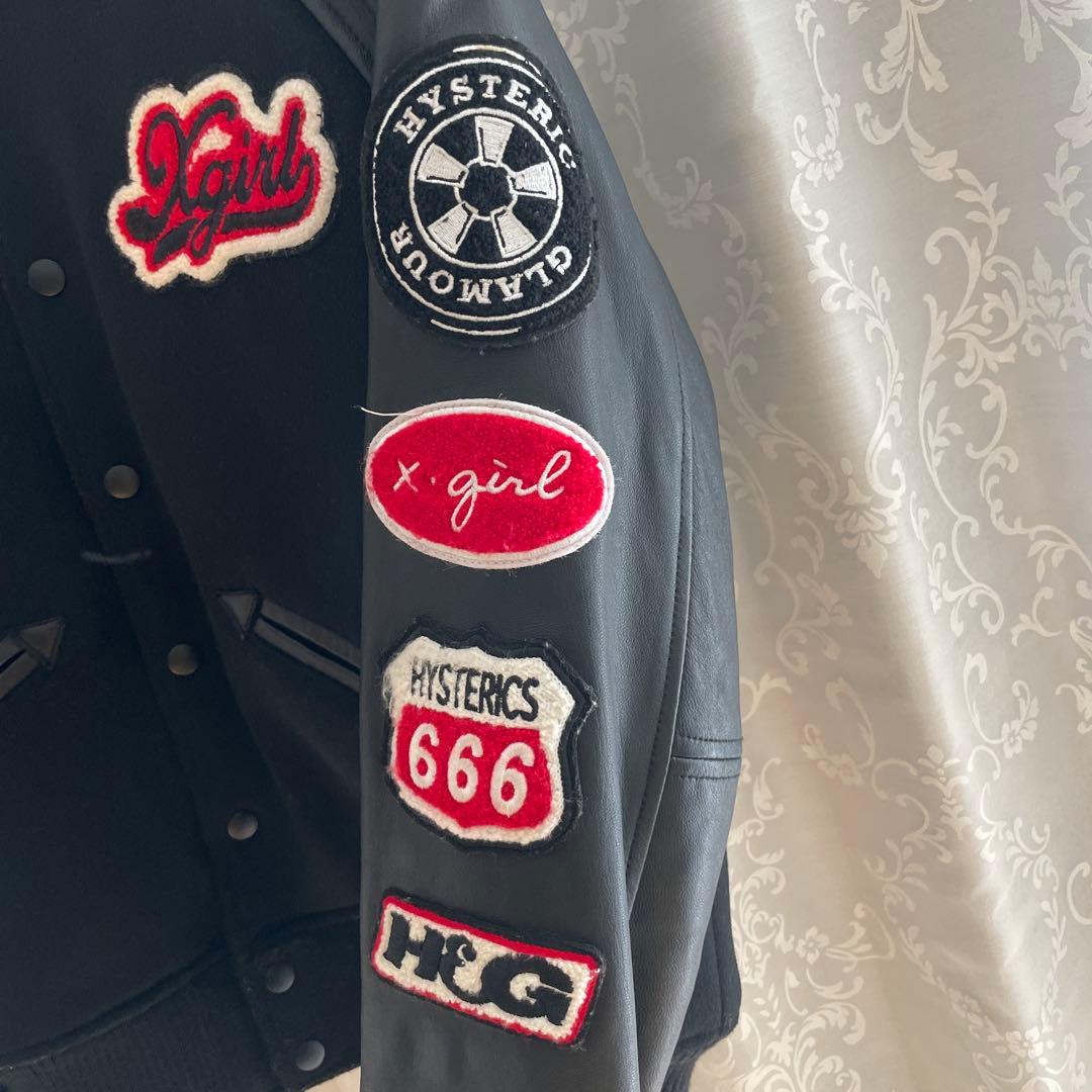 X-girl × HYSTERIC GLAMOUR スタジャン ジャケット