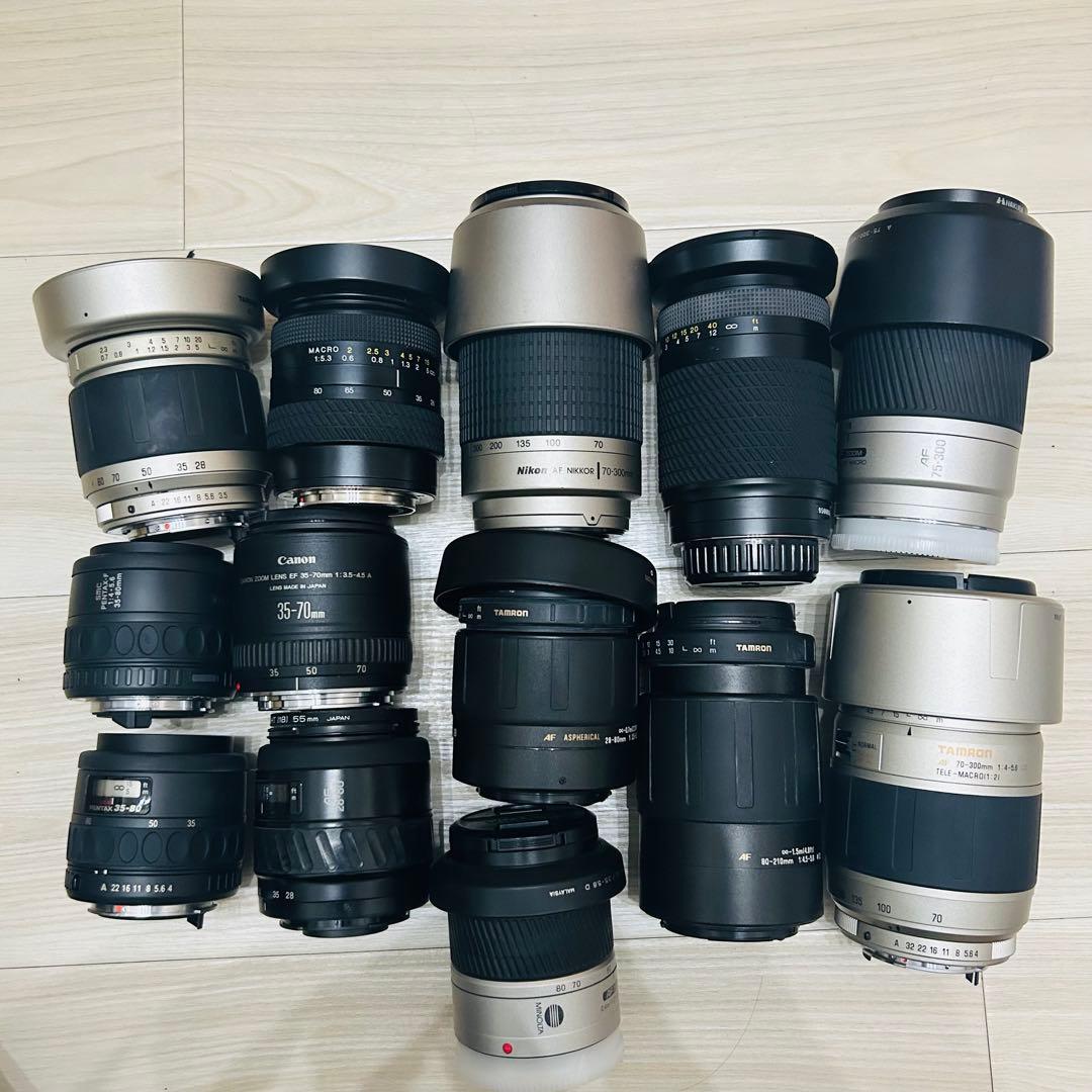 Canon Nikon PENTAX MINOLTA レンズ 13本まとめ