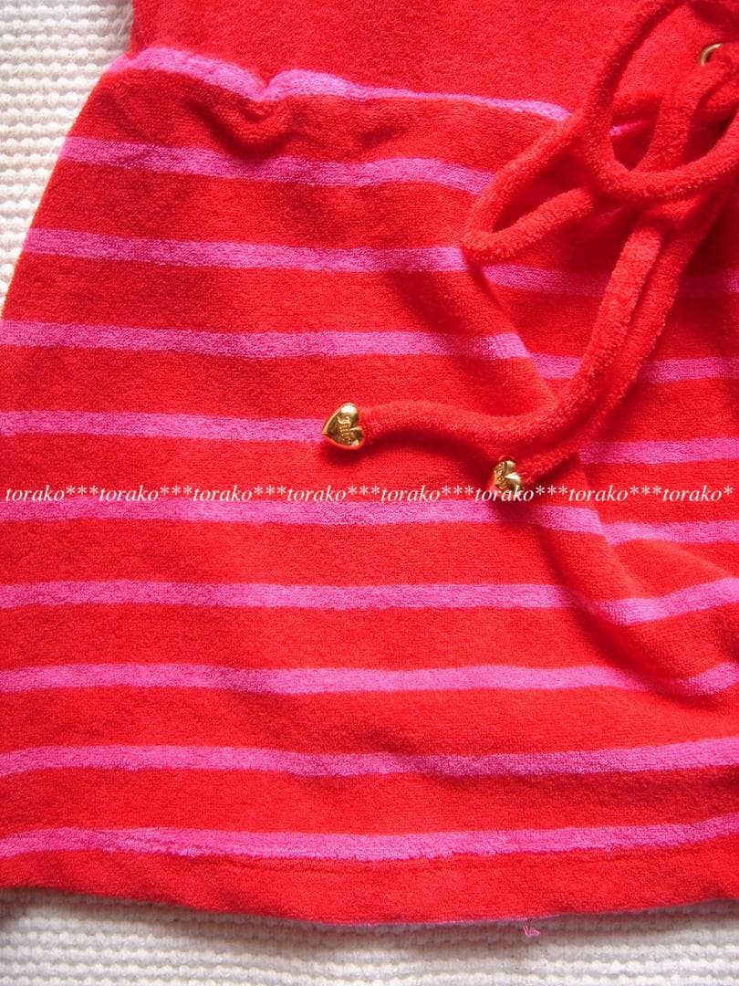 JUICY COUTURE ジューシークチュール 赤 ボーダー ベアトップ