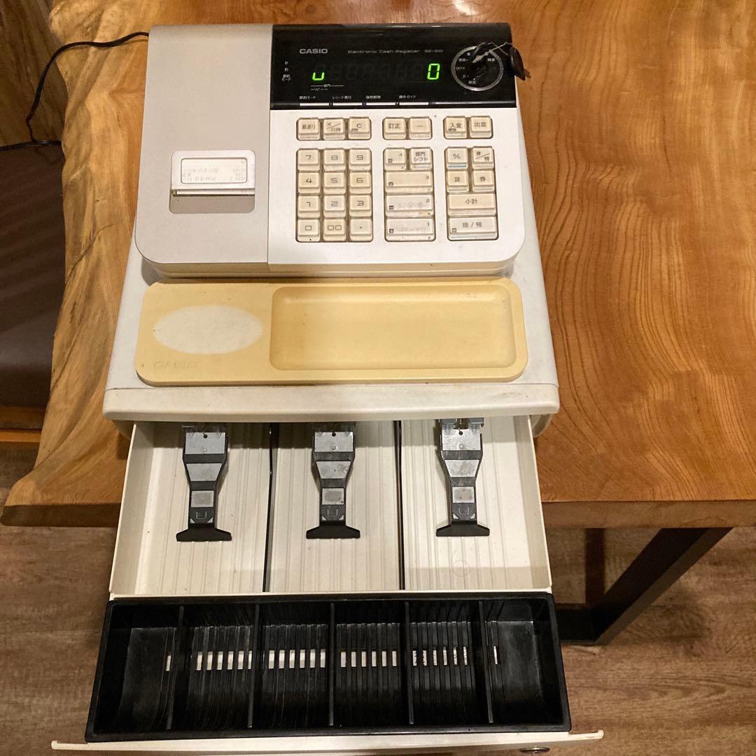 CASIO 電子レジスター キャッシュドロワー付き　SE-S10