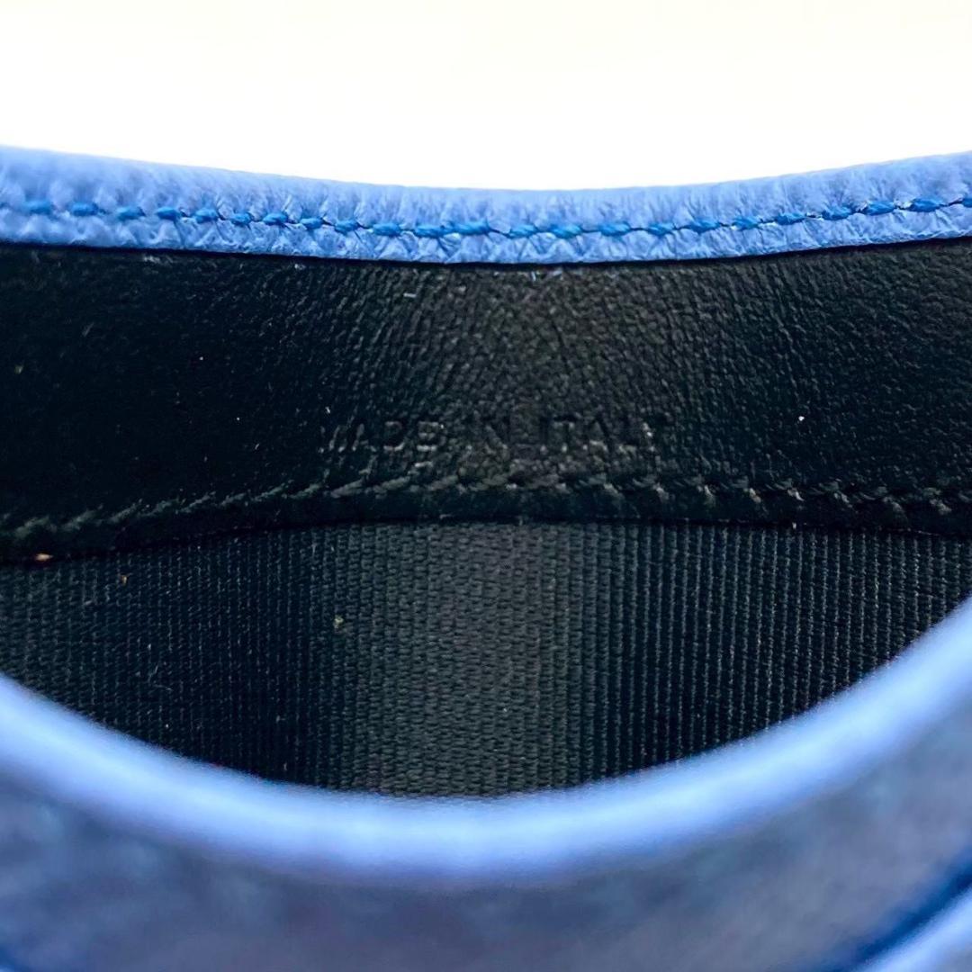 スマイソン 名刺入れ カードケース カード入れ 牛革 ブルー 未使用 70927