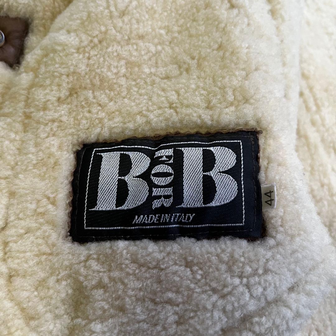 Vintage イタリア製 リアルムートン コート 茶色 本革 ヴィンテージ